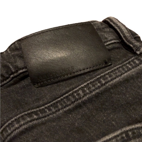 Allsaints Dean‎ Washed Black Gray Cropped Slim Fit Jeans - Picture 8 of 10
